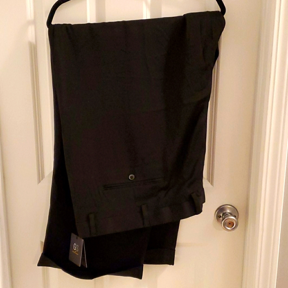 Men's Big and Tall 64/32 GS Black Dress Pants